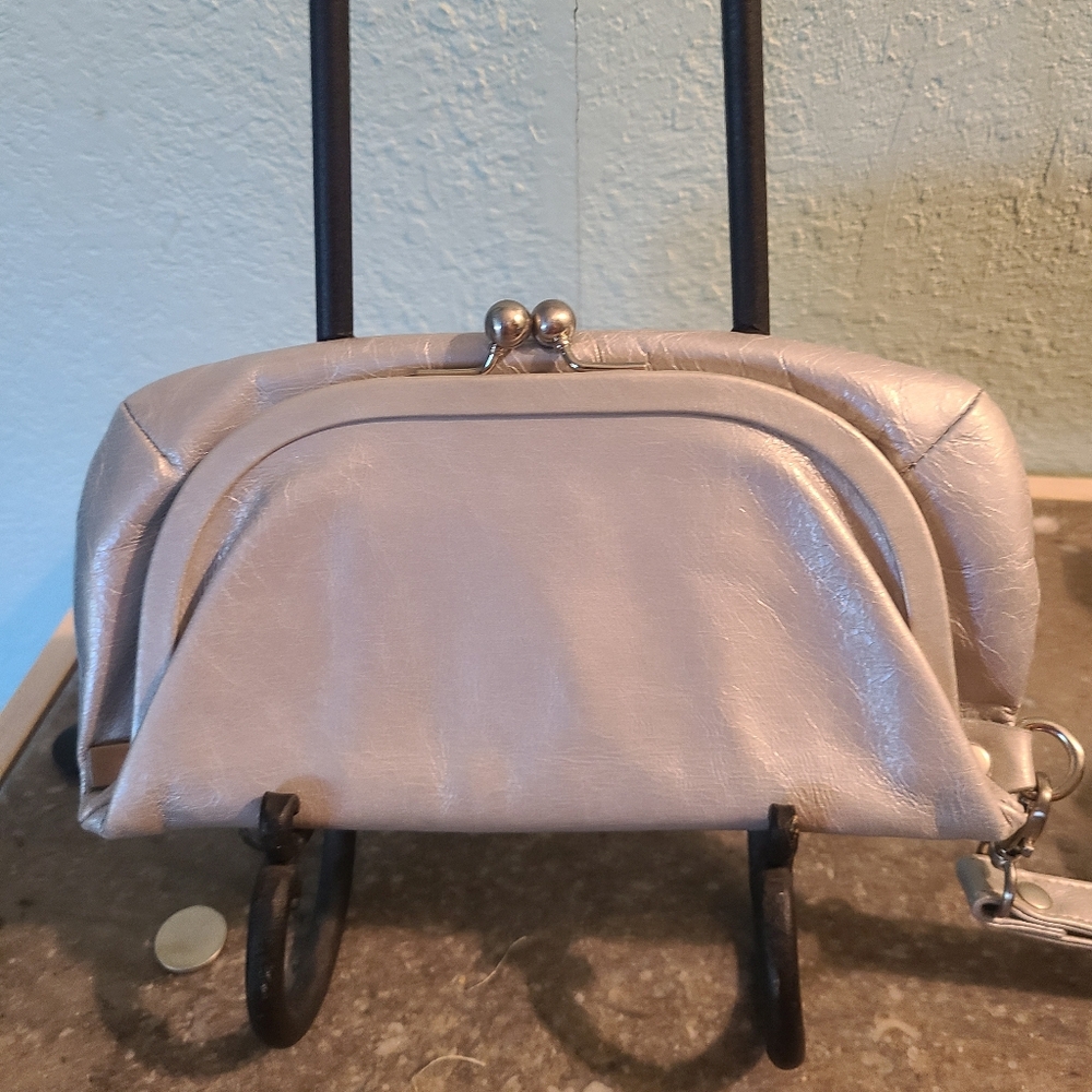 NWT HOBO Silver Clutch Bag